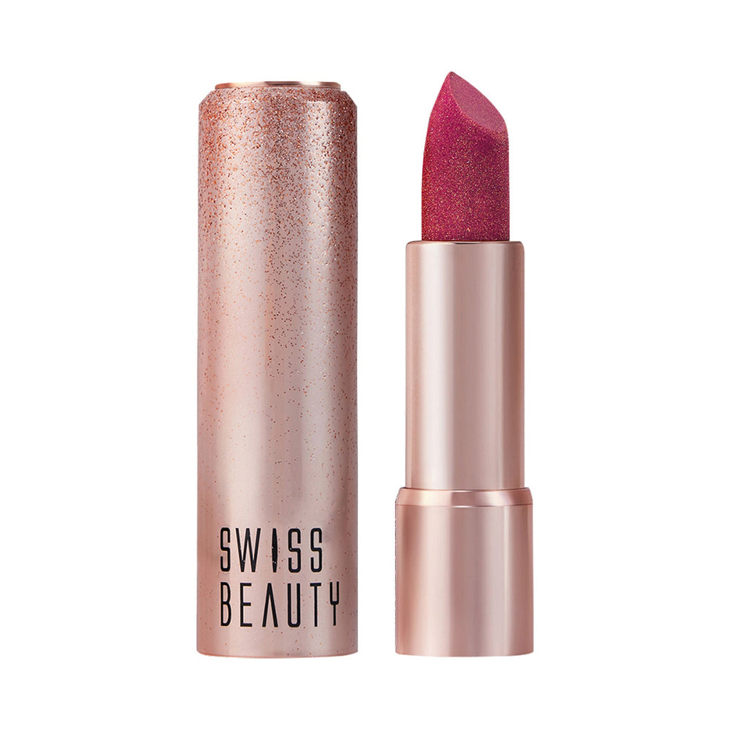 Swiss Beauty More Than Glitter Lipstick - 4 Glitter Rose - Distacart