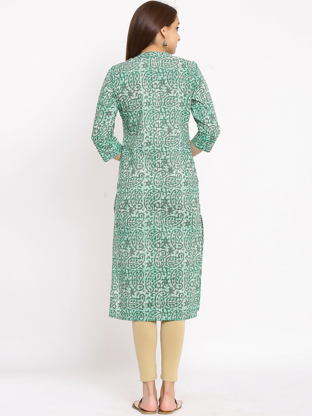 HERE&NOW Paisley Printed Straight Kurta