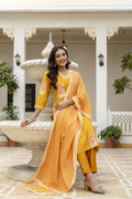 The52 Women's Beautiful Rayon Fabric Printed Work Straight Kurta Pant and Dupatta Set - Distacart