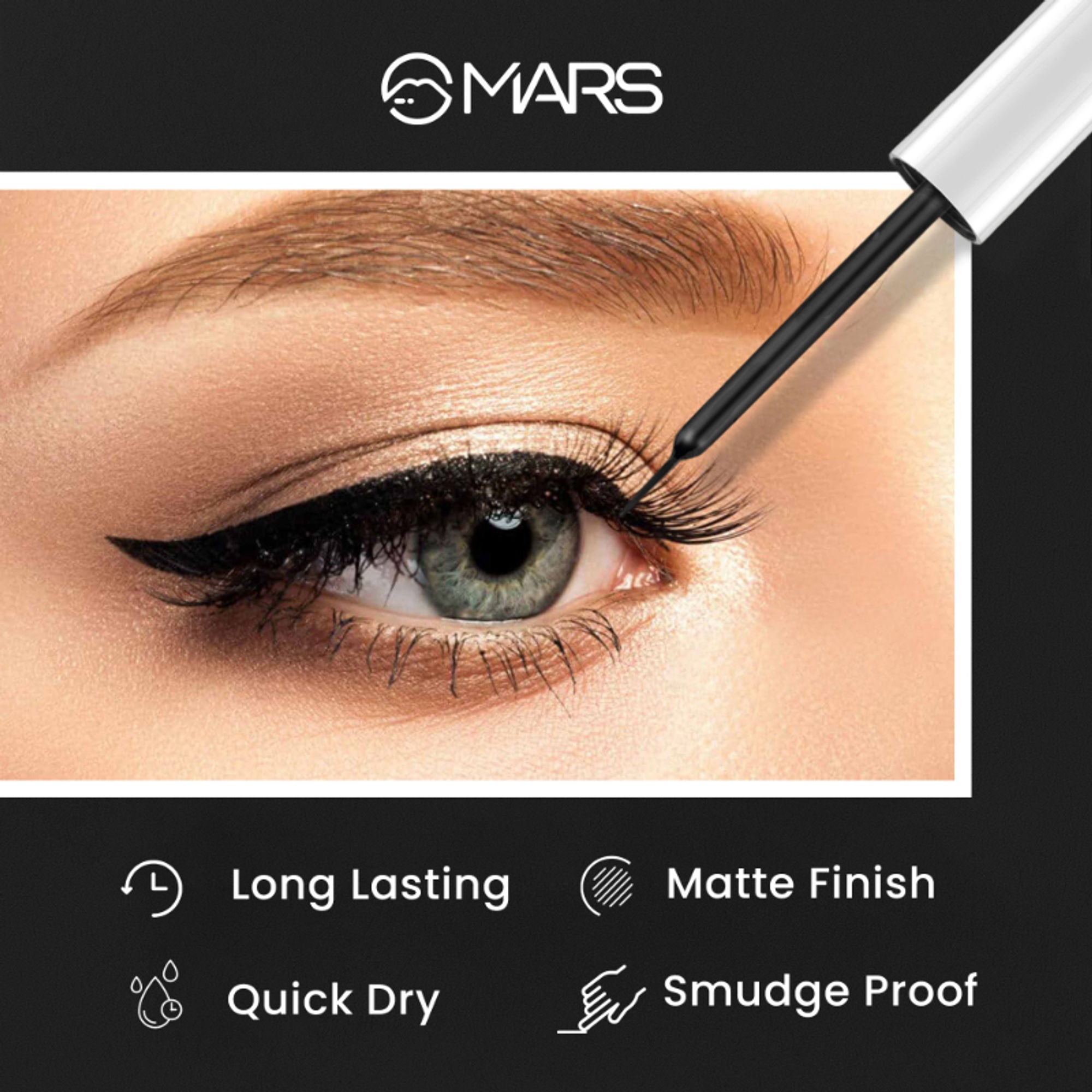 MARS Cosmetics Free Flow Liquid Eyeliner - Distacart