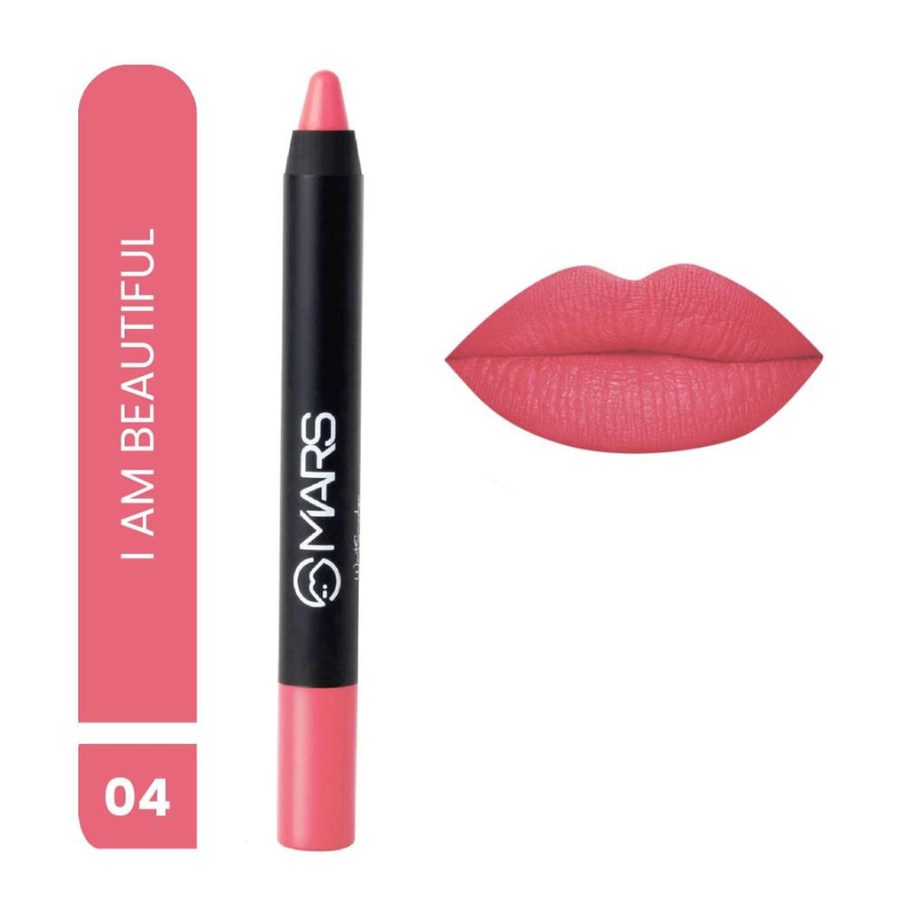 MARS Cosmetics Won't Smudge Won't Budge Lip Crayon - I Am Beautiful - Distacart