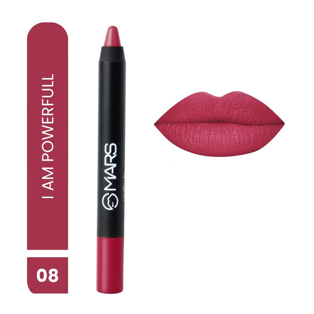 MARS Cosmetics Won't Smudge Won't Budge Lip Crayon - I Am Powerful - Distacart