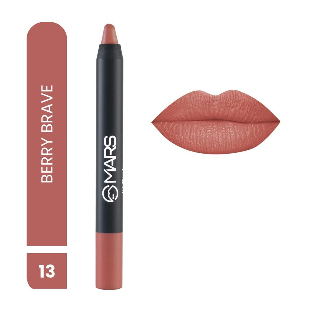 MARS Cosmetics Won't Smudge Won't Budge Lip Crayon - Berry Brave - Distacart
