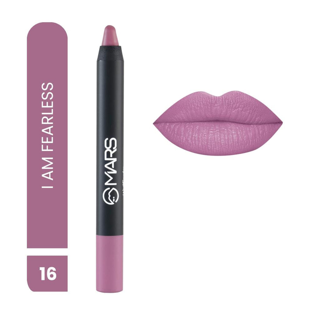MARS Cosmetics Won't Smudge Won't Budge Lip Crayon - I Am Fearless - Distacart