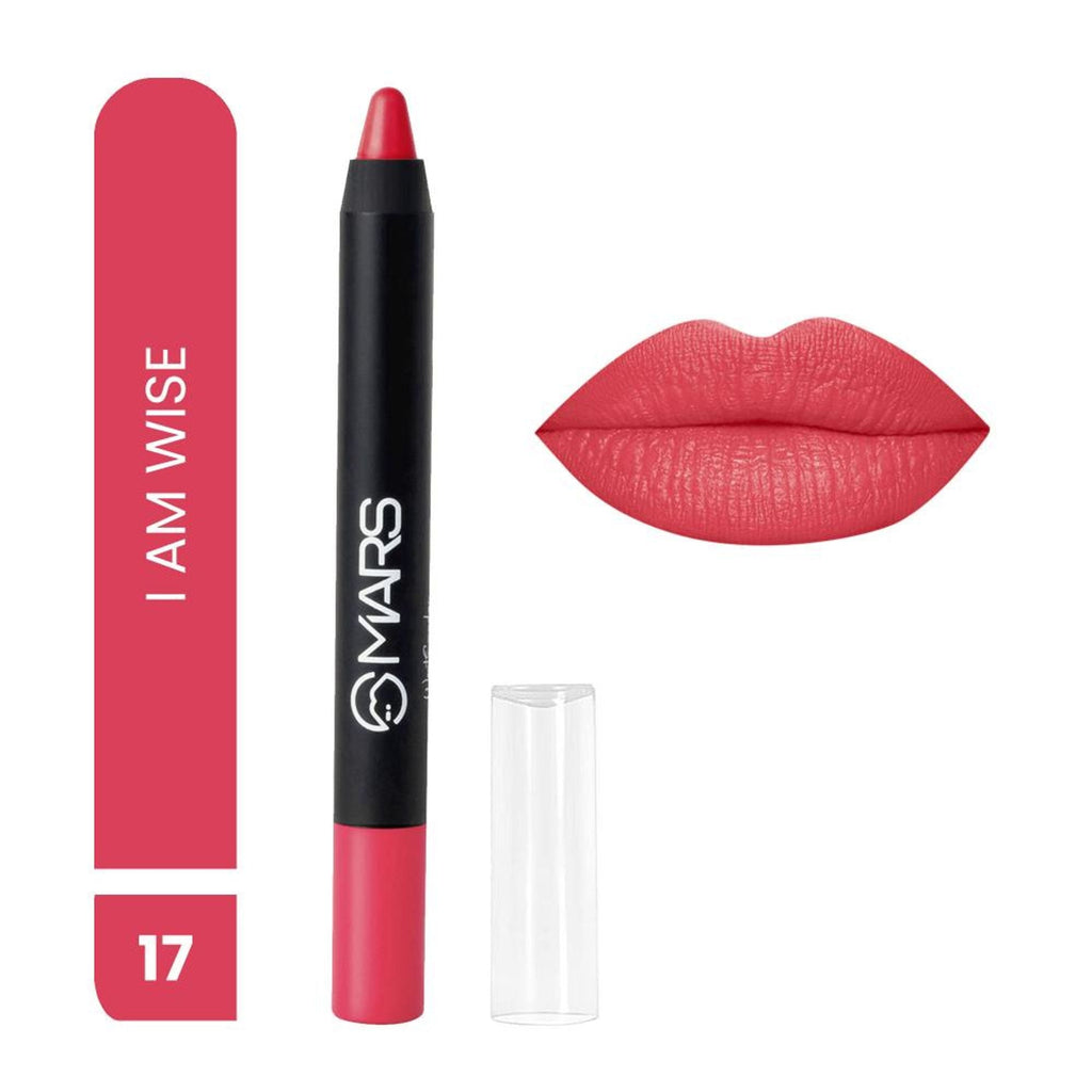 MARS Cosmetics Won't Smudge Won't Budge Lip Crayon - I Am Wise - Distacart