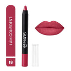 MARS Cosmetics Won't Smudge Won't Budge Lip Crayon - I Am Confident - Distacart