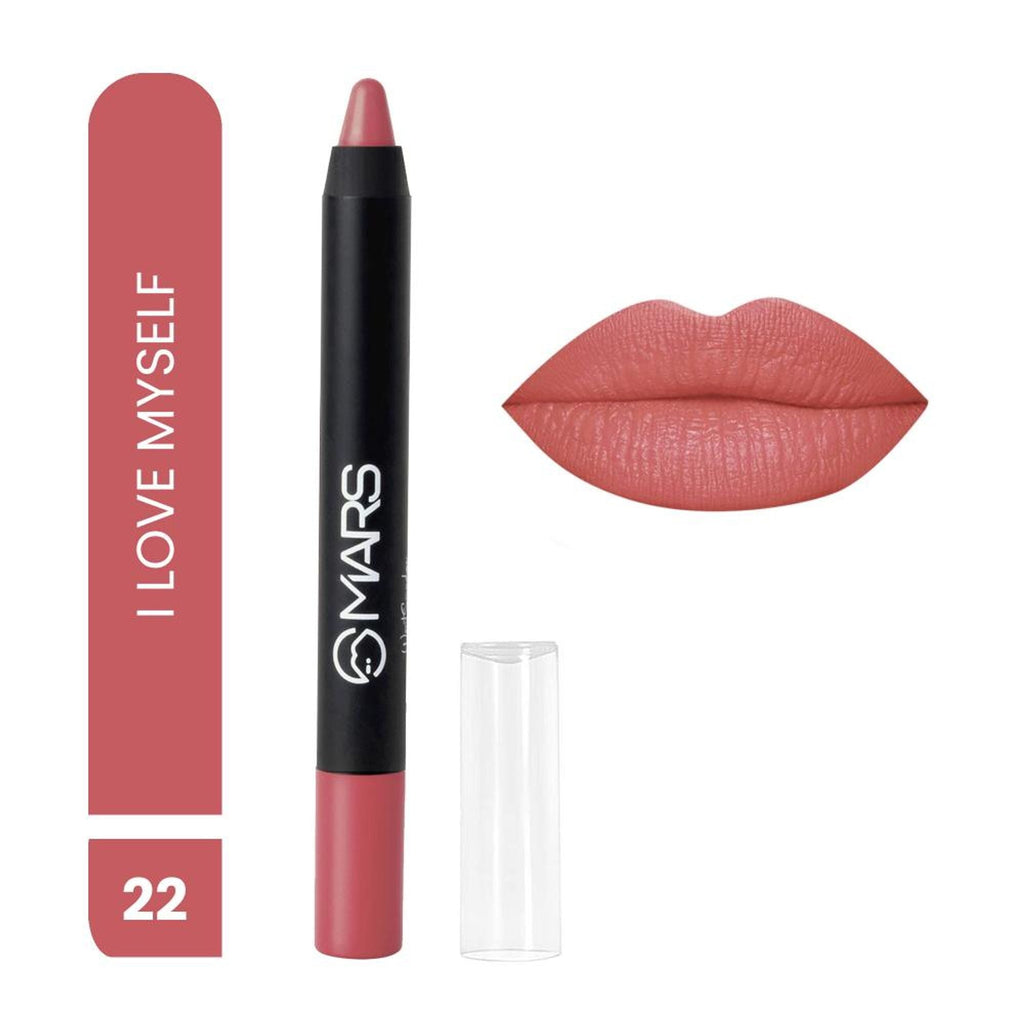 MARS Cosmetics Won't Smudge Won't Budge Lip Crayon - I Am Romantic - Distacart