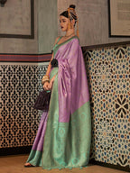 Saree Mall Woven Design Zari Silk Blend Kanjeevaram Sarees