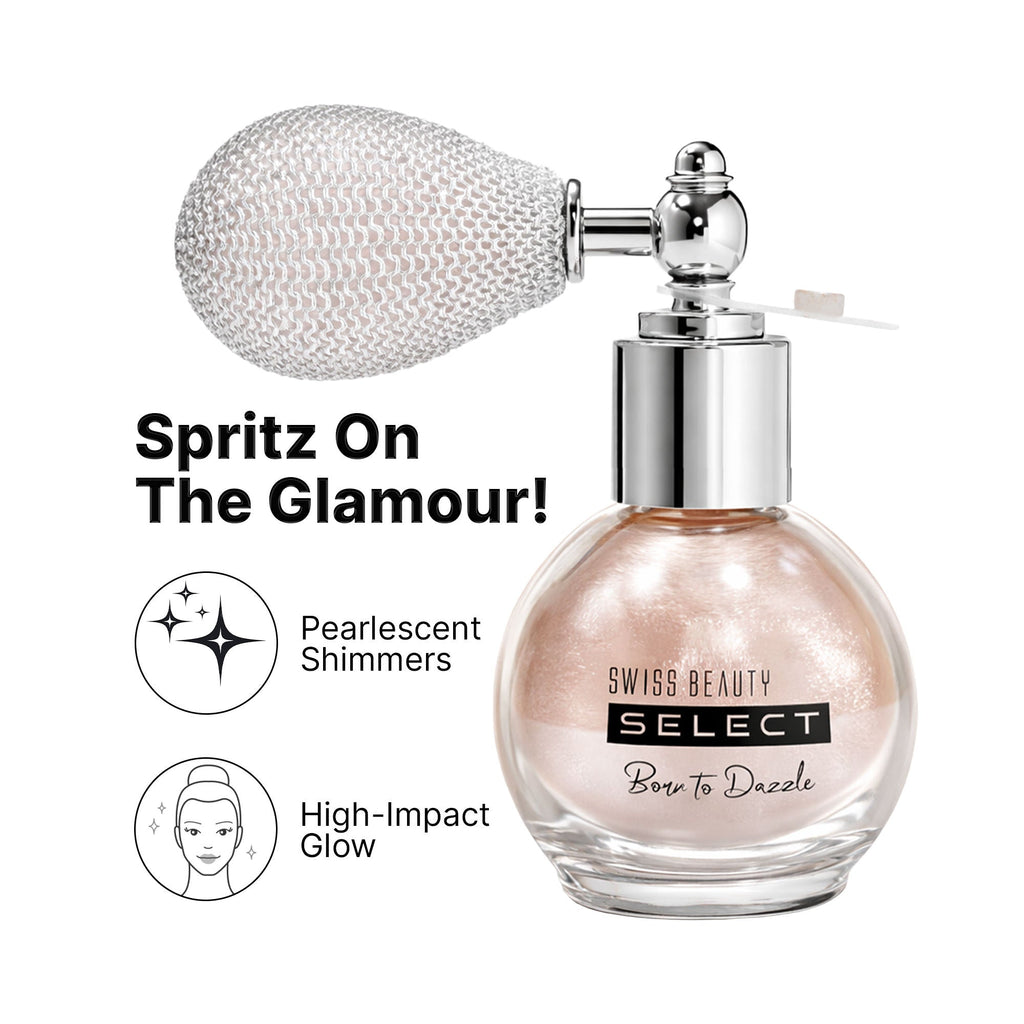 Swiss Beauty Select Born To Dazzle Glitter Spray - Distacart