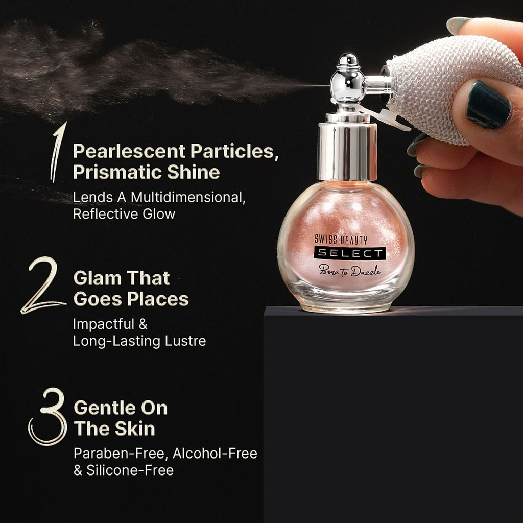 Swiss Beauty Select Born To Dazzle Glitter Spray - Distacart