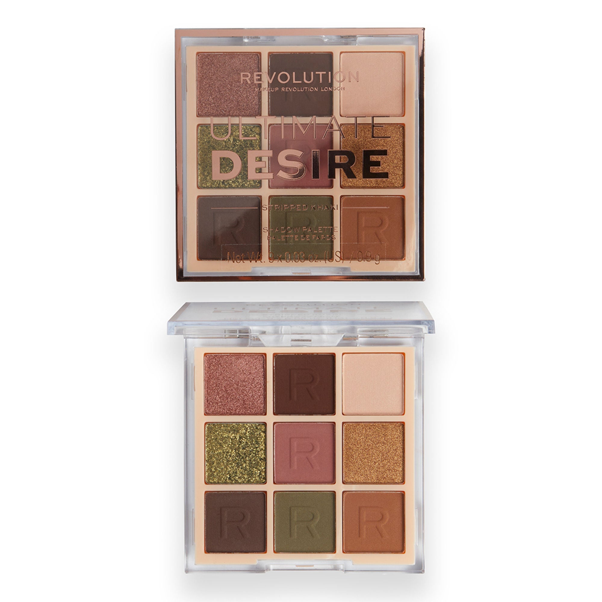 Makeup Revolution Ultimate Desire Shadow Palette - Stripped Khaki