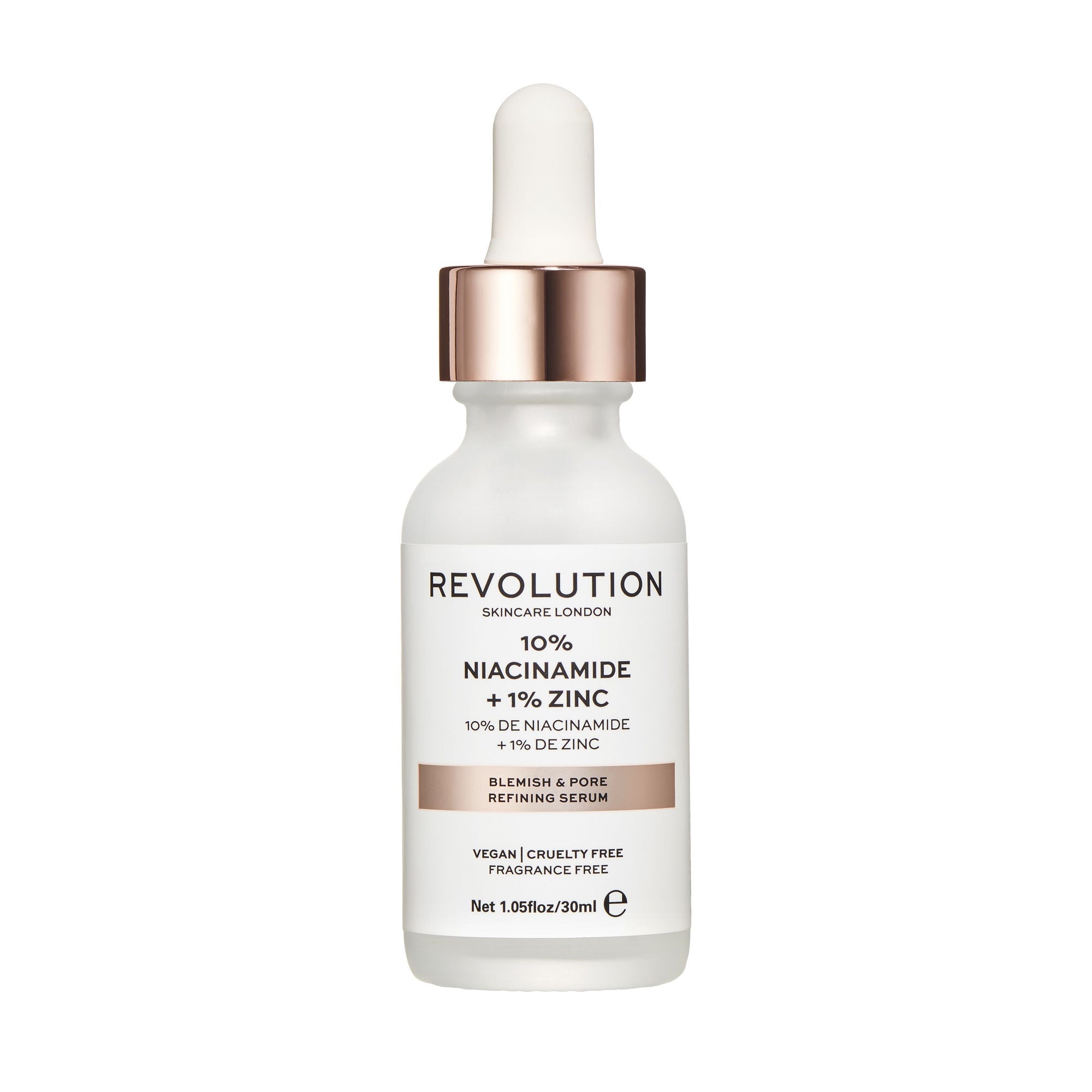 Makeup Revolution Skincare Blemish and Pore Refining Serum - 10% Niacinamide + 1% Zinc - Distacart