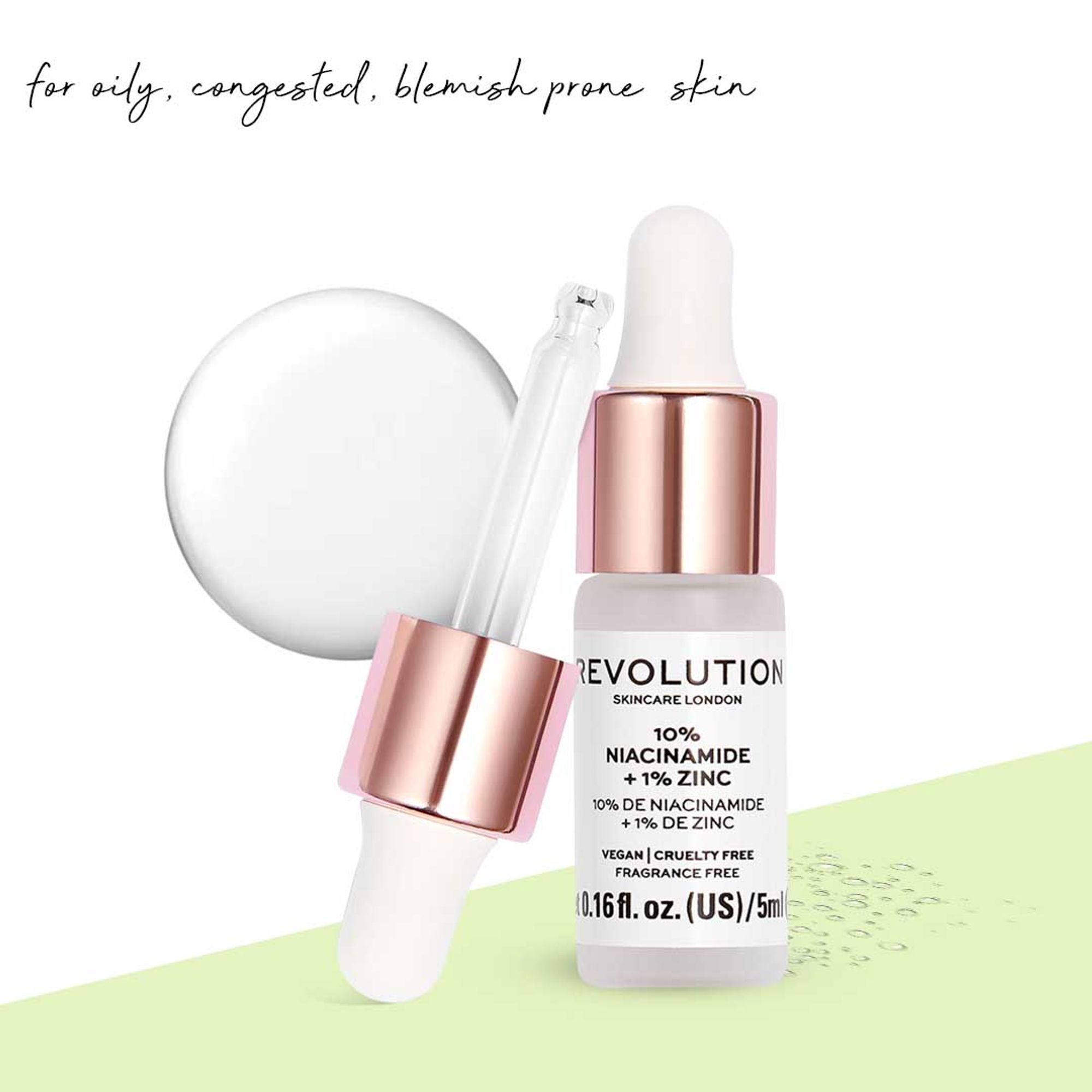 Makeup Revolution Skincare Blemish and Pore Refining Serum - 10% Niacinamide + 1% Zinc - Distacart