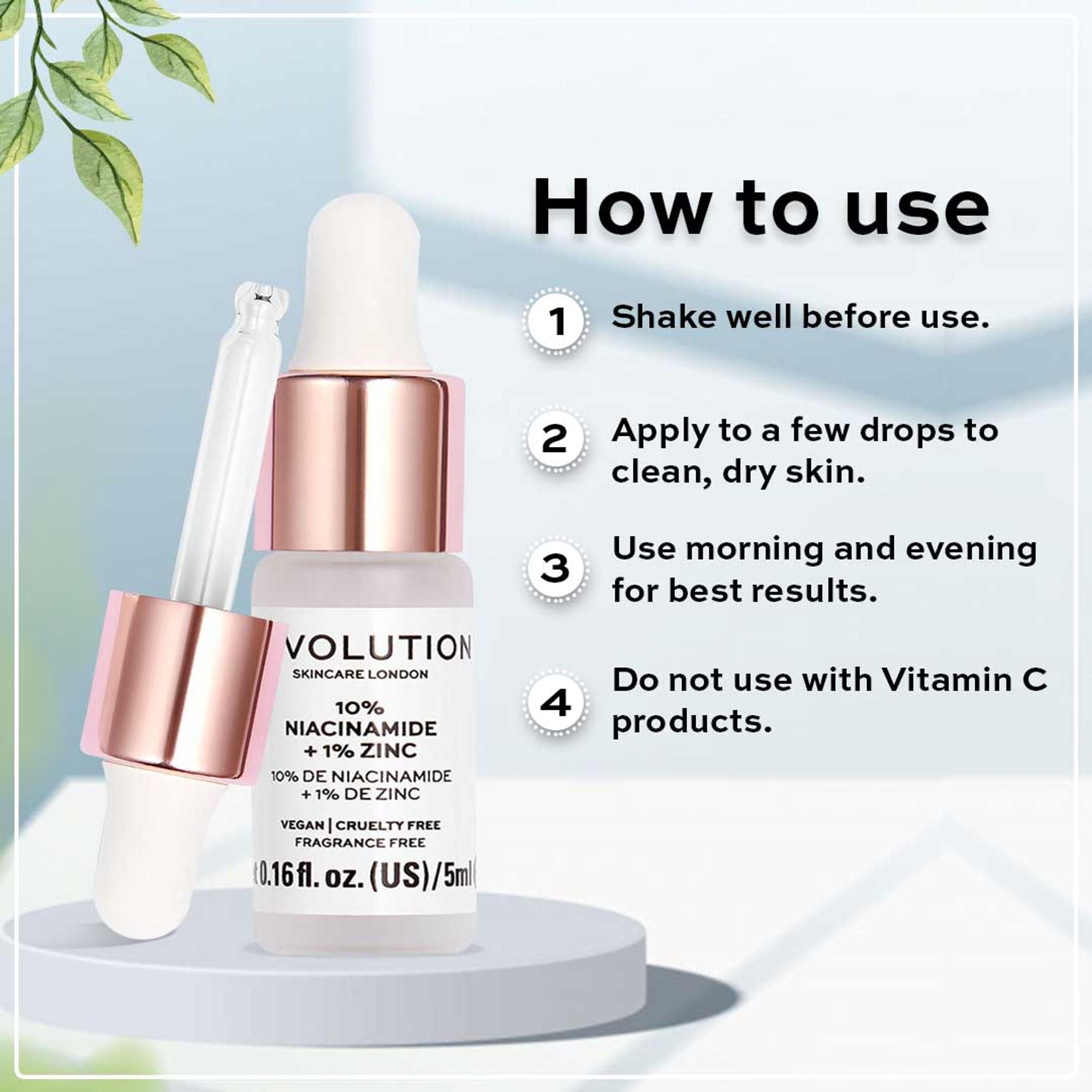 Makeup Revolution Skincare Blemish and Pore Refining Serum - 10% Niacinamide + 1% Zinc - Distacart