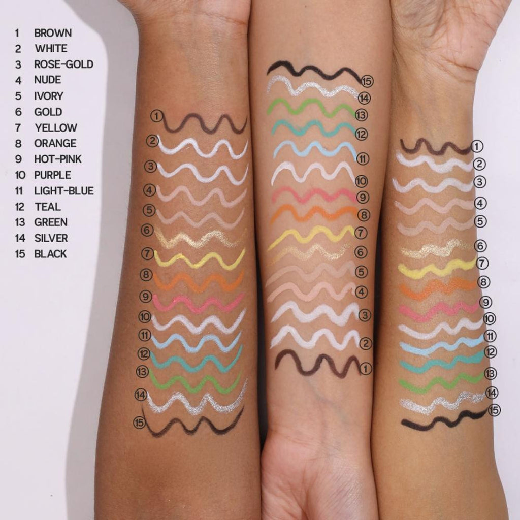 Makeup Revolution Streamline Waterline Eyeliner Pencil-Ultra Creamy Smudge Proof Smokey Looks - Ivory - Distacart