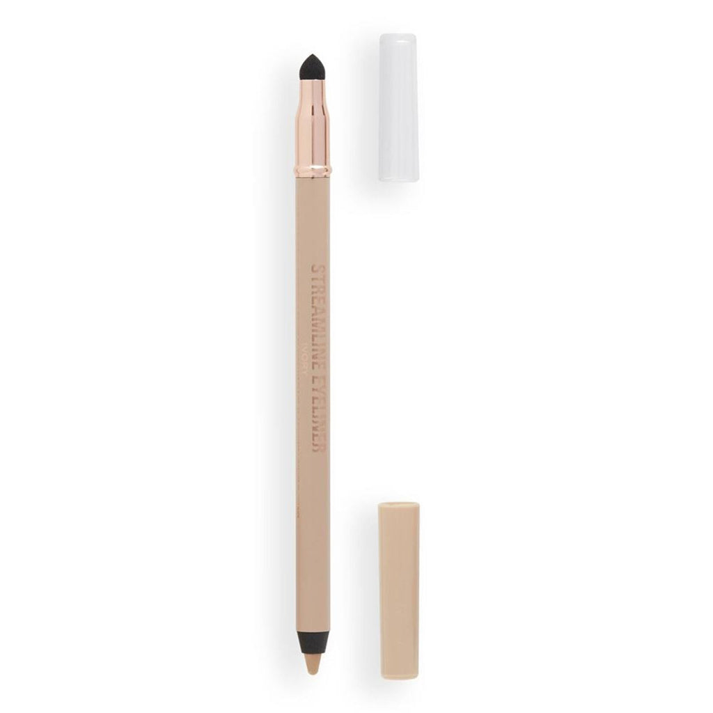 Makeup Revolution Streamline Waterline Eyeliner Pencil-Ultra Creamy Smudge Proof Smokey Looks - Ivory - Distacart