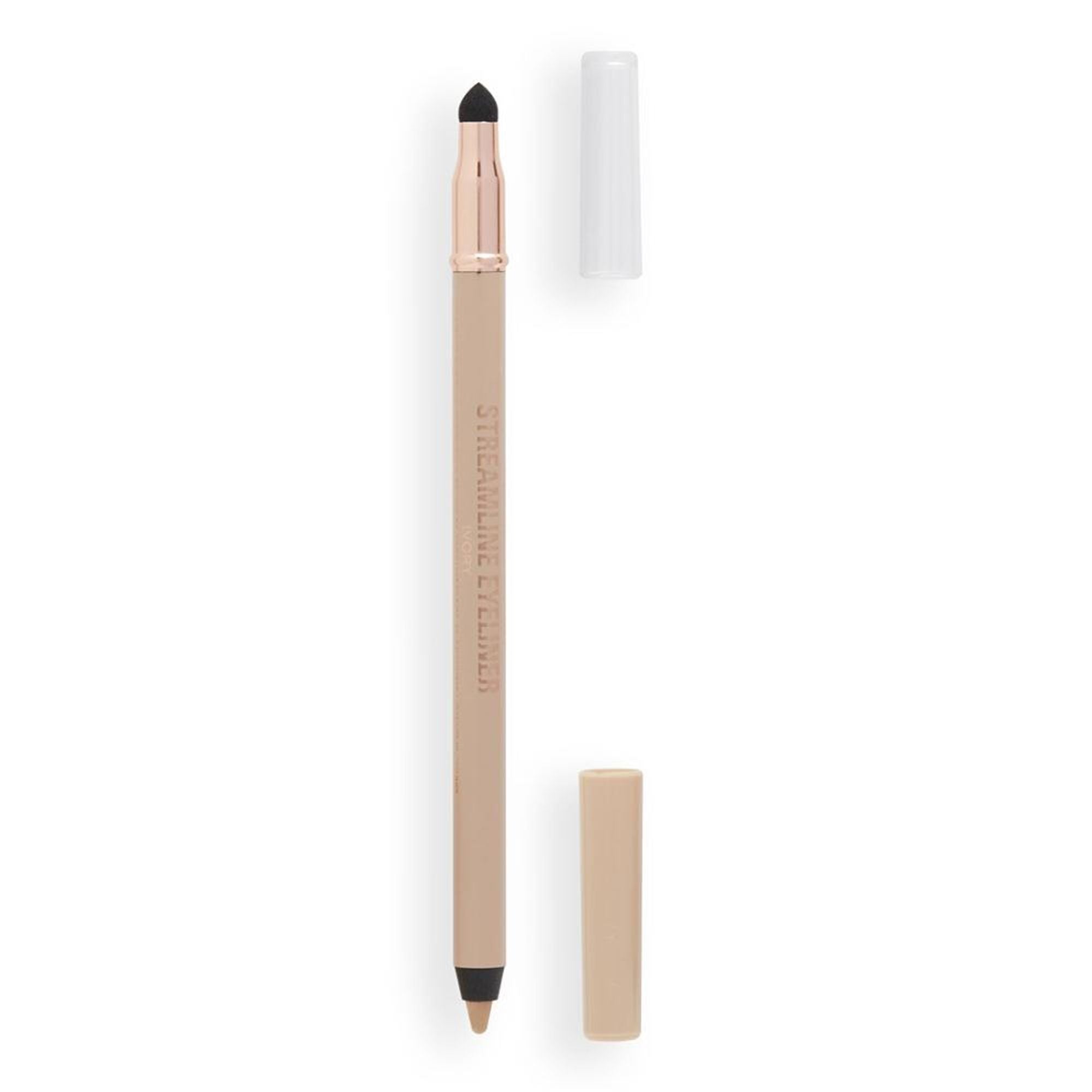 Makeup Revolution Streamline Waterline Eyeliner Pencil-Ultra Creamy Smudge Proof Smokey Looks - Ivory - Distacart