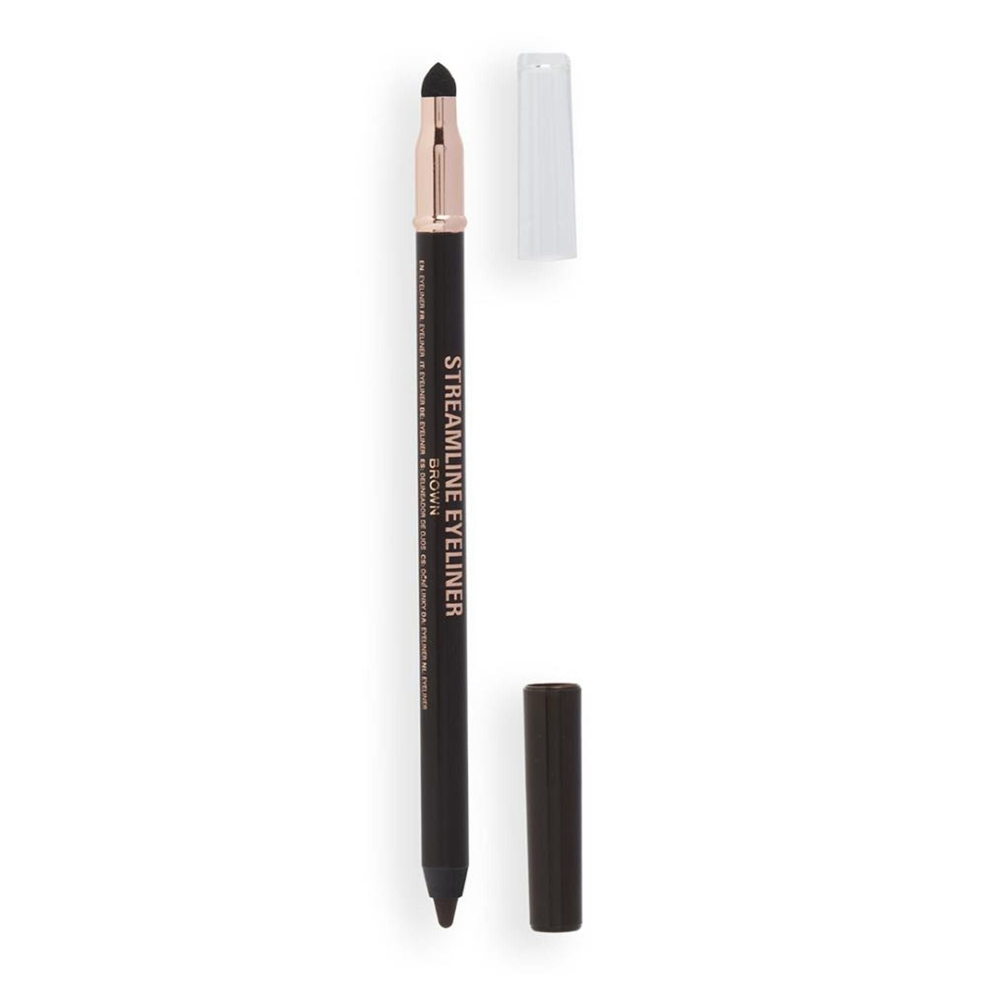 Makeup Revolution Streamline Waterline Eyeliner Pencil-Ultra Creamy Smudge Proof Smokey Looks - Brown - Distacart