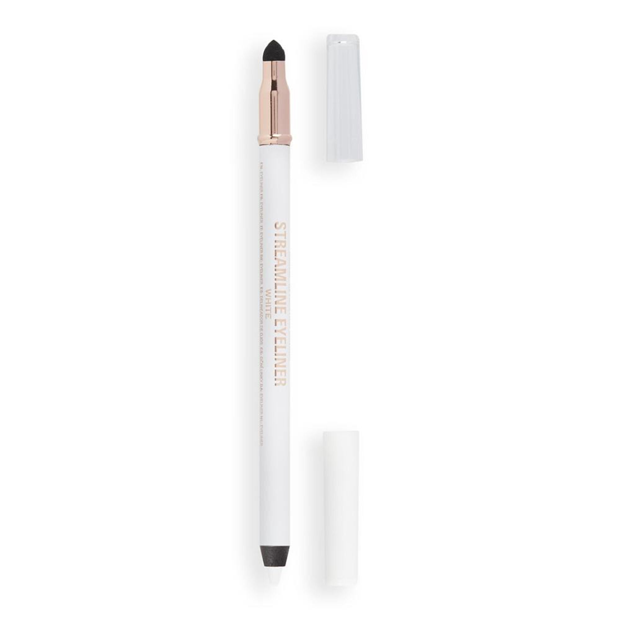 Makeup Revolution Streamline Waterline Eyeliner Pencil-Ultra Creamy Smudge Proof Smokey Looks - White - Distacart