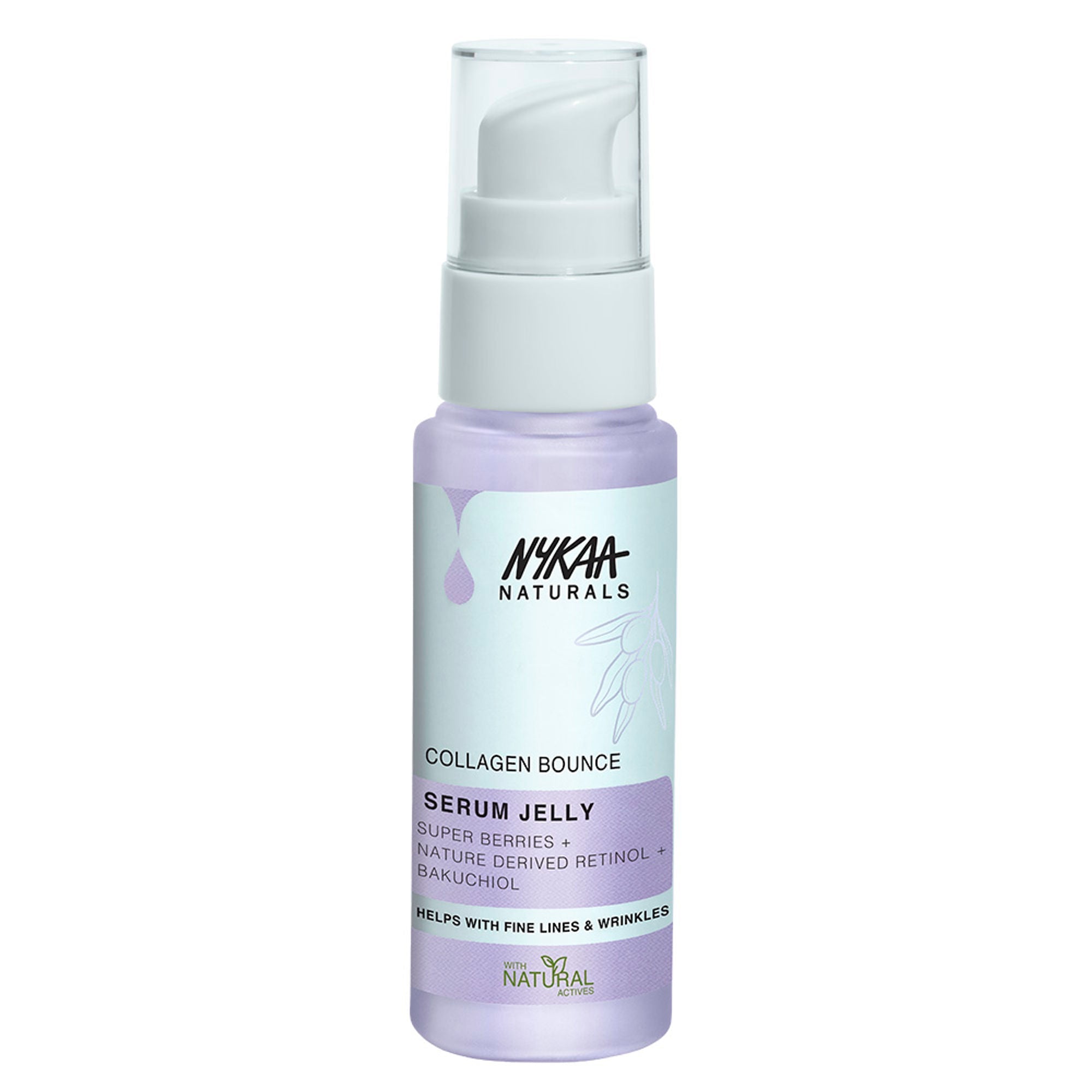Nykaa Naturals Collagen Boost Serum with Retinol & Superberry for Fine lines and Nourished Skin