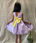 ArthLife Lavender Rainbow Partywear Dress