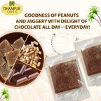 Dhampur Green Chocolate Peanut Chikki - Distacart