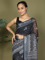 Shree Shyam Fashion Cotton Black Saree - Distacart