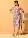 Myshka Women's Pink A-Line Party Dress - Distacart