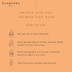 Glamveda Orange Anti Tan Foaming Face Wash