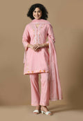 Joban Fashion Pink Cotton Kurta Set
