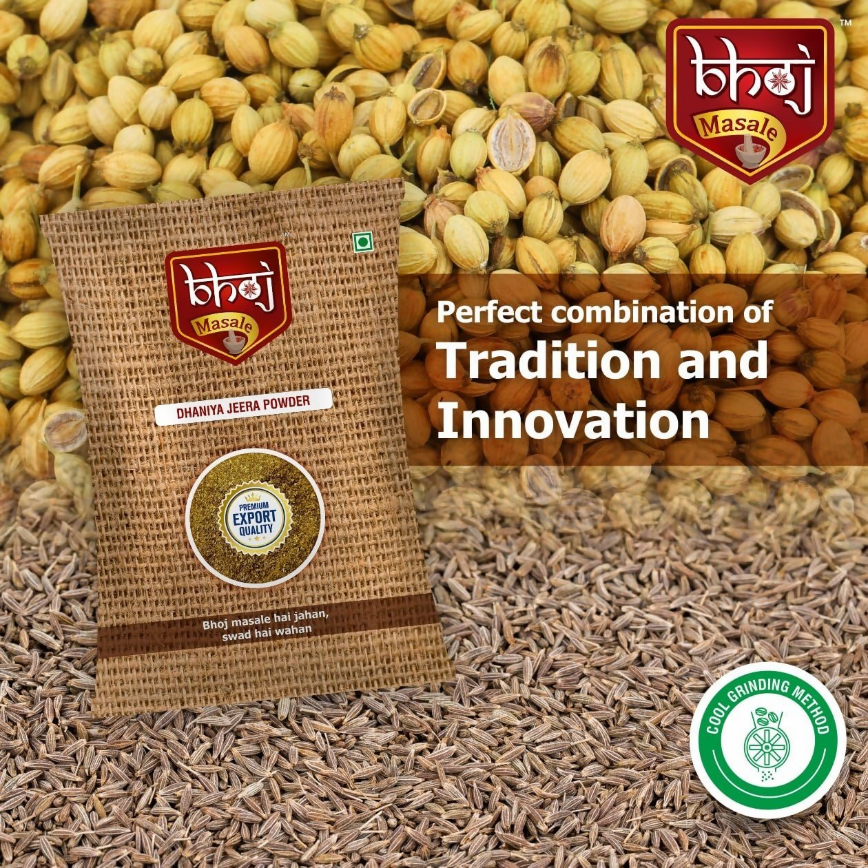 Bhoj Masale Dhania Jeera Powder ( Coriander & Cumin Mixed Spice Blend) - Distacart