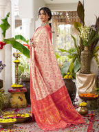 Shree Shyam Fashion Cream Soft Silk Saree - Distacart
