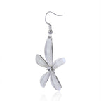 Trendoo Jewelry Gold Plated Stylish Fancy Party Wear White Drops