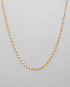 VOJ Gold-Polished Biscuit Shaped Chain For Women