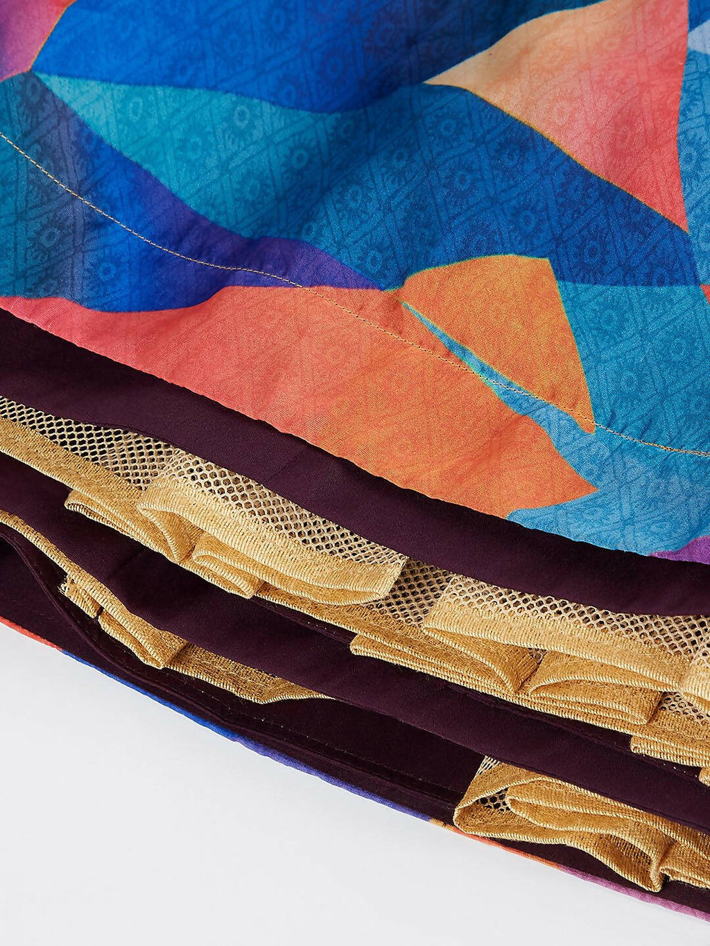House of Panchhi Multi colour Organza Abstrack design digital print Semi-Stitched Lehenga choli & Dupatta