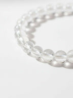 NVR White Crystal Beaded Bracelet for Men & Women - Distacart