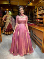 Teeya Creation Pink Color Fendy Satin Heavy Embroidery Work Wedding Wear Stitched Lehenga Choli - Distacart