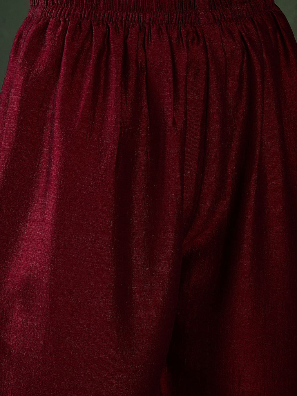 Sangria Geometric Printed Zari & Sequinned A-Line Kurta & Palazzo With Dupatta - Distacart