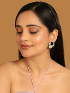 Nuyug 22K Gold Plated Noir Spark Contemporary Stud Earrings - Distacart
