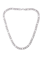 NVR Men Rhodium-Plated Stainless Steel Bohemian Chain
