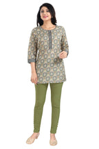 Snehal Creations Pretty Pastle Variyali Green Rayon Short Kurti Tunic Top - Distacart