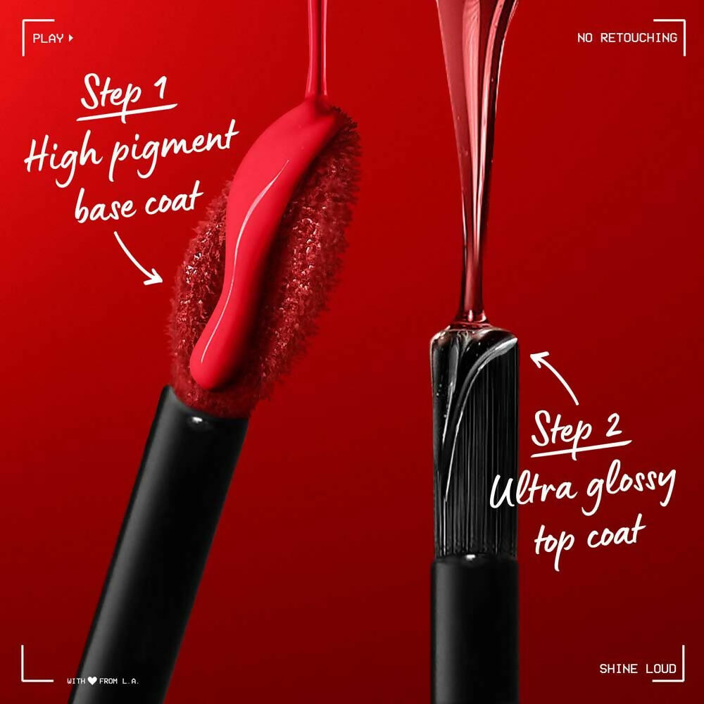 NYX Professional Makeup Shine Loud High Shine Lip Color and Gloss - Rebel In Red