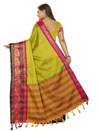 Vamika Banarasi Silk Mehandi Green Weaving Saree
