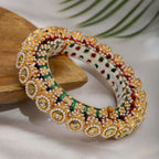 Meenakari and Jadau Bangle (Multi Color) - Ruby Raang - Distacart