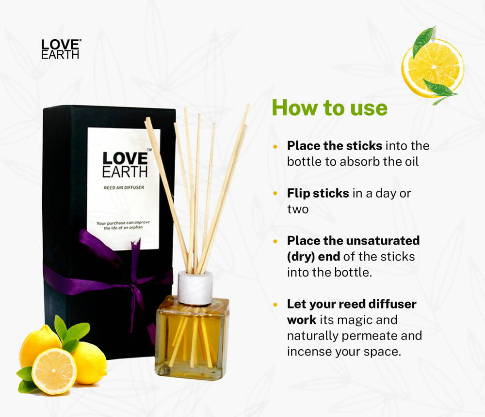 Love Earth Reed Diffuser- Lemon