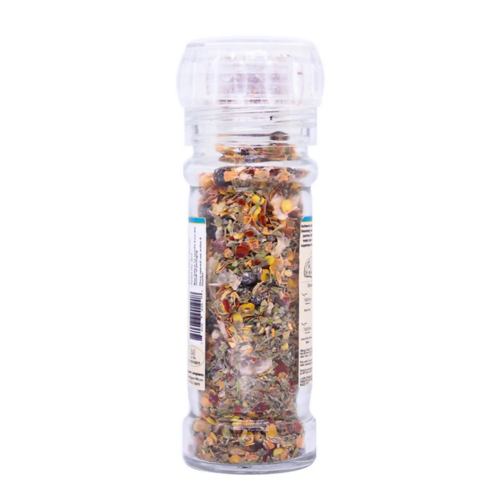 Tassyam Organics Milano Pizza Seasoning Grinder Bottle - Distacart