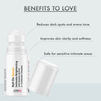 Cos-IQ Intimate Brightening Roll-On Serum, With Azelaic Acid & Alpha + Beta Arbutin Complex - Distacart