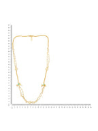 White Beaded, Kundan Necklace - Ruby Raang
