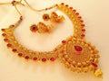 Pink Kemp Necklace Set For Wedding