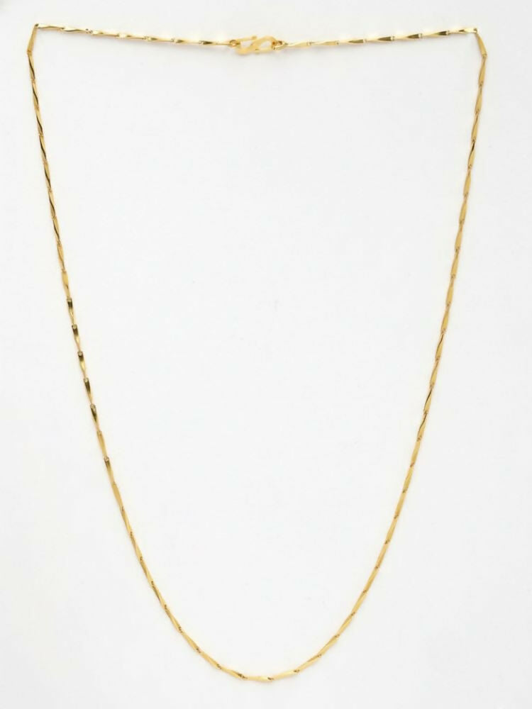 NVR Women Gold Plated Handcrafted Minimal Chain - Distacart